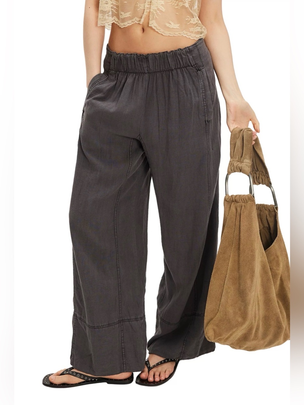 Free People Greg Linen Pants